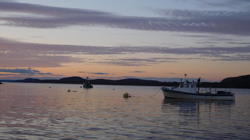 046.JPG - Friday night sunset in Robbinston, Maine.  Canada tomorrow!